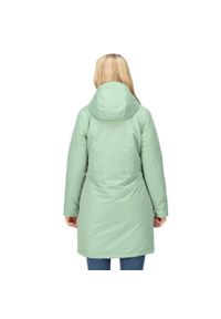 Romine Regatta damska trekkingowa kurtka parka z membraną. Kolor: zielony. Materiał: poliester. Sport: turystyka piesza