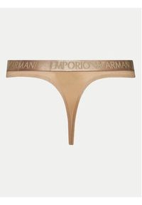 Emporio Armani Underwear Komplet 2 par stringów 163333 4F235 16355 Beżowy. Kolor: beżowy. Materiał: syntetyk