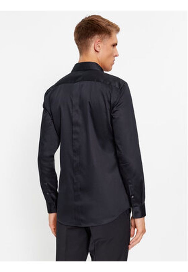 BOSS - Boss Koszula H-Hank-Tux3-231 50503261 Czarny Slim Fit. Kolor: czarny. Materiał: bawełna