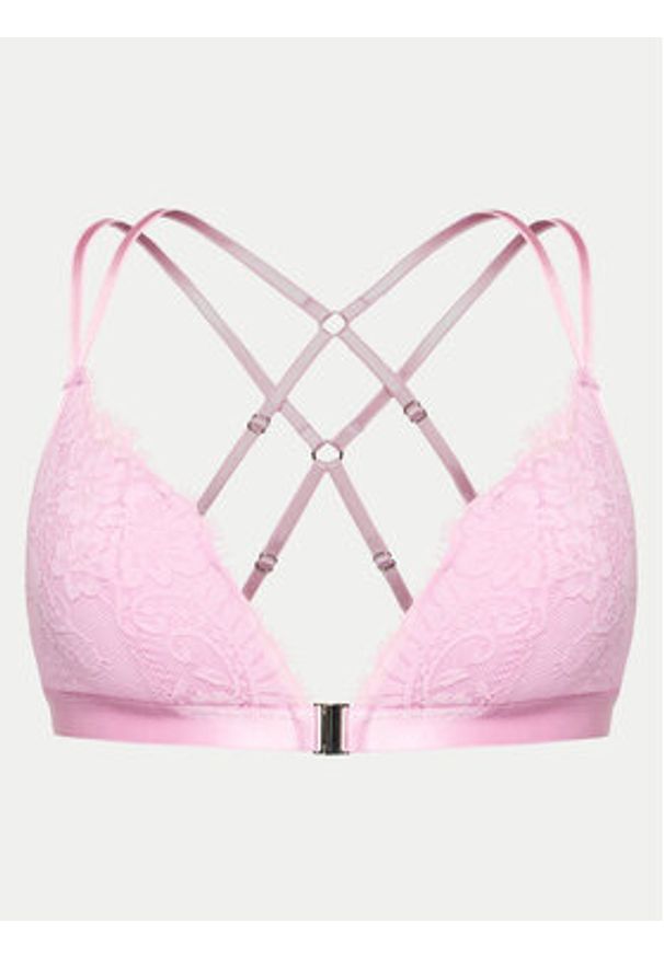 Hunkemöller Biustonosz braletka Lidia 205497 Różowy. Kolor: różowy. Materiał: syntetyk