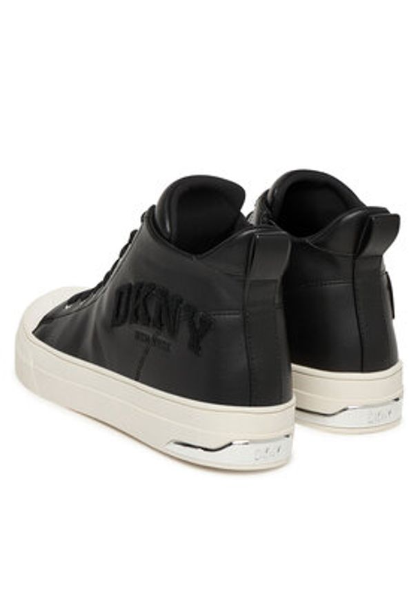 DKNY Trampki Yaser-K3500746 Czarny. Kolor: czarny. Materiał: skóra