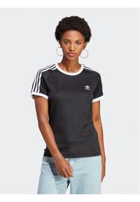 Adidas - adidas T-Shirt adicolor Classics 3-Stripes IB7438 Czarny Slim Fit. Kolor: czarny. Materiał: syntetyk
