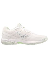 Buty do piłki ręcznej Mizuno Wave Phantom 3 W X1GB226035 białe białe. Zapięcie: sznurówki. Kolor: biały. Materiał: tkanina, syntetyk, guma. Model: Mizuno Wave. Sport: piłka ręczna #2