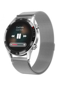 GARETT - Smartwatch Garett Gentleman GT srebrny, stalowy. Rodzaj zegarka: smartwatch. Kolor: srebrny, szary, wielokolorowy. Styl: sportowy, elegancki #1