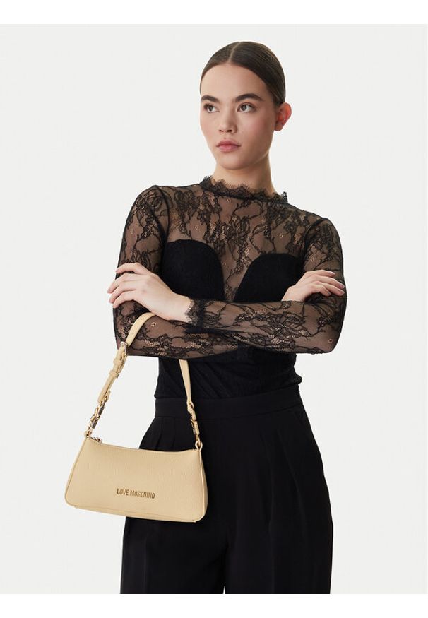 Love Moschino - LOVE MOSCHINO Torebka JC4007PP1OLB0129 Beżowy. Kolor: beżowy. Materiał: skórzane