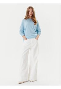 Marella Sweter Tesa 2523366171 Błękitny Relaxed Fit. Kolor: niebieski. Materiał: kaszmir #5