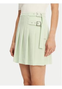 Maryley Spódnica plisowana 25EB711/21BE Zielony Regular Fit. Kolor: zielony. Materiał: syntetyk