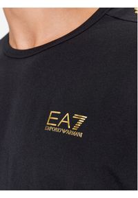 EA7 Emporio Armani T-Shirt 6RPT10 PJ7CZ 0208 Czarny Regular Fit. Kolor: czarny. Materiał: bawełna