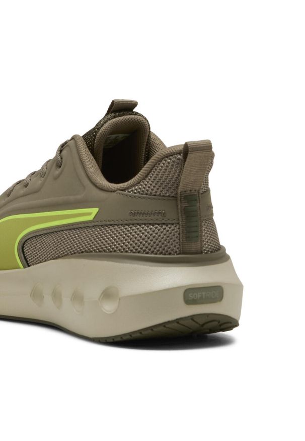 Puma - Buty do biegania SOFTRIDE Carson PUMA Velvet Moss Loden Green Yellow Alert Brown. Kolor: zielony, wielokolorowy, żółty. Sport: bieganie