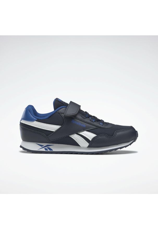 Reebok - Buty na co dzień dziecięce REEBOK ROYAL CLJOG na rzepy. Okazja: na co dzień. Zapięcie: rzepy. Kolor: biały, niebieski, wielokolorowy. Model: Reebok Royal