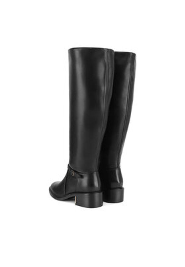 DeeZee Kozaki HY2T609-2 Czarny. Kolor: czarny. Materiał: skóra