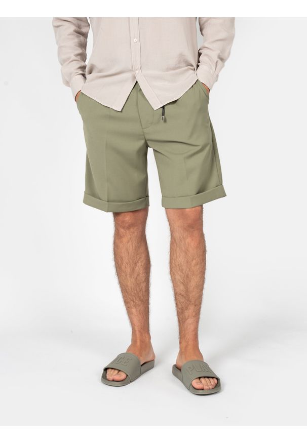 Xagon Szorty | P24032ZUK308 | Mężczyzna | Khaki. Okazja: na co dzień. Kolor: brązowy. Materiał: poliester, elastan, wiskoza. Styl: casual, klasyczny