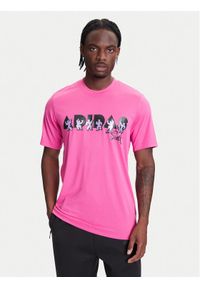 Adidas - adidas T-Shirt Jeremy Scott JL7619 Różowy Regular Fit. Kolor: różowy. Materiał: syntetyk