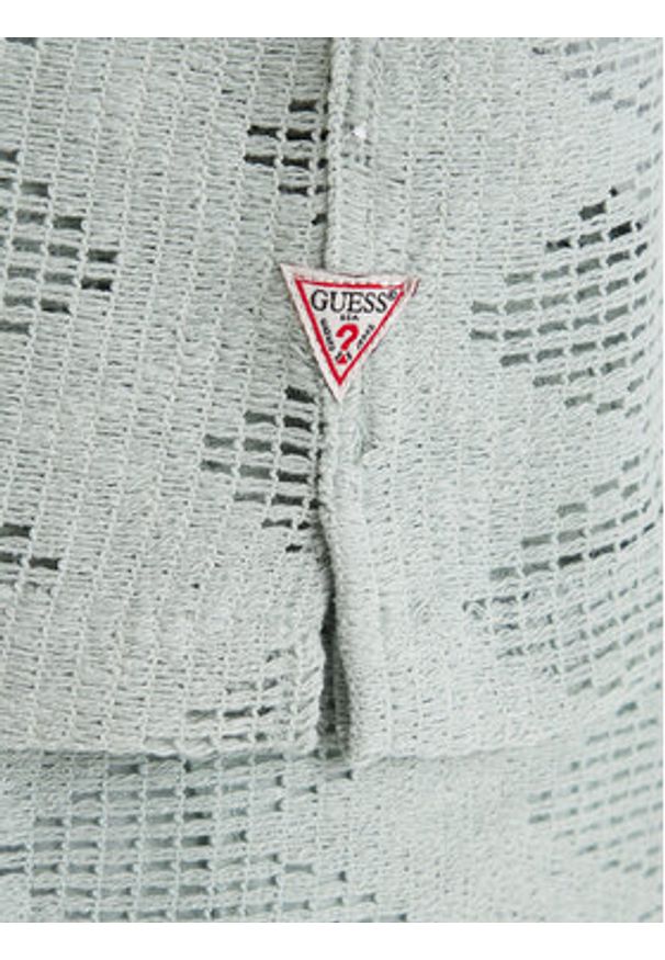 Guess Koszula M6GP46 K3236 Zielony Regular Fit. Kolor: zielony. Materiał: bawełna