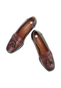 Zielone Półbuty Armodo Eleganckie Skórzane Buty Na Obcasie. Okazja: na co dzień, na spotkanie biznesowe. Kolor: zielony. Materiał: skóra. Wzór: aplikacja. Obcas: na obcasie. Styl: elegancki. Wysokość obcasa: średni #7