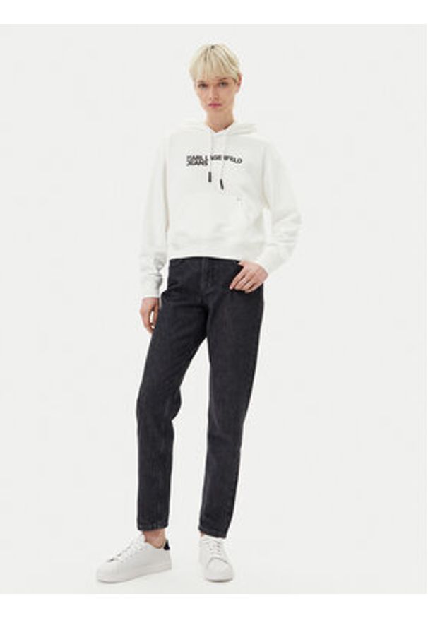 Karl Lagerfeld Jeans Jeansy A2W10138 Czarny Mom Fit. Kolor: czarny