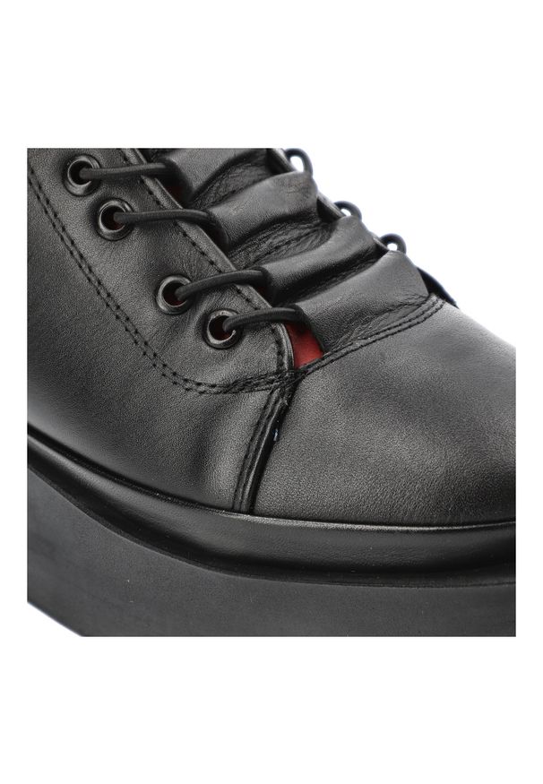 Czarne Botki Artiker Modne Obuwie Damskie. Okazja: na co dzień. Kolor: czarny. Materiał: skóra. Obcas: na obcasie. Styl: casual, elegancki. Wysokość obcasa: średni