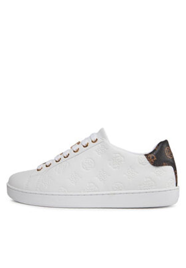 Guess Sneakersy FLJROS ELE12 Biały. Kolor: biały. Materiał: skóra