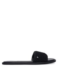 Love Moschino - LOVE MOSCHINO Klapki JA28242G0OJQB000 Czarny. Kolor: czarny. Materiał: materiał #1