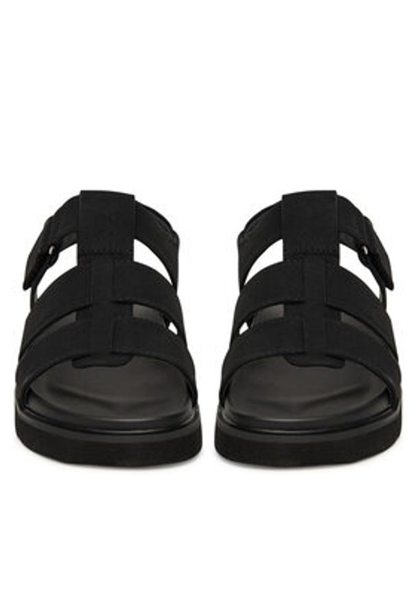 Jenny - JENNY Sandały HY86009-20 Czarny. Kolor: czarny. Materiał: materiał