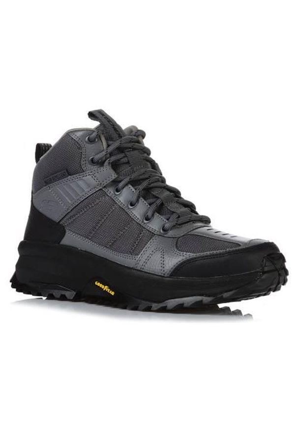 skechers - Buty do chodzenia męskie Skechers Bionic Trai. Kolor: szary. Materiał: materiał, syntetyk. Szerokość cholewki: normalna. Sport: turystyka piesza
