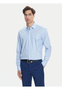 BOSS Koszula H-Joe 50519887 Błękitny Regular Fit. Kolor: niebieski. Materiał: bawełna #1