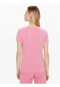 EA7 Emporio Armani T-Shirt 8NTT50 TJFKZ 1428 Różowy Regular Fit. Kolor: różowy. Materiał: bawełna