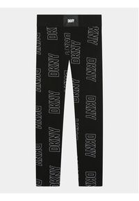 DKNY Legginsy D34B12 S Czarny Slim Fit. Kolor: czarny. Materiał: bawełna #3