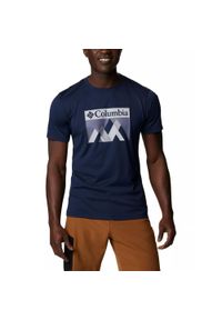 columbia - Zero Rules Koszulka sportowa z krótkim rękawem i grafiką - niebieska. Kolor: niebieski. Długość rękawa: krótki rękaw. Długość: krótkie