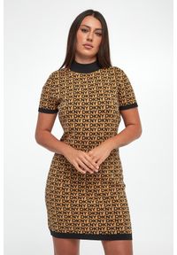 Sukienka mini logowana DKNY. Długość: mini #4
