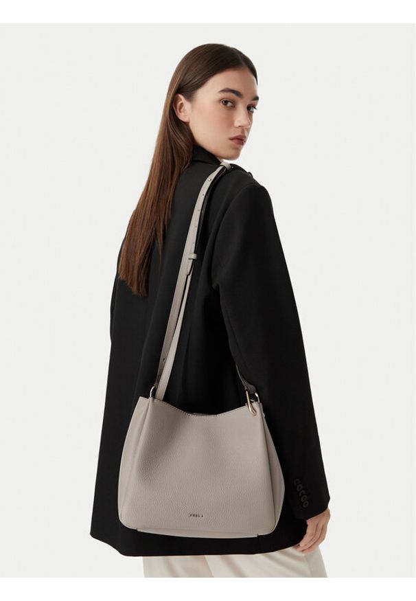 Furla Torebka Nuvola M WB02020 HSF000 CN 4892S Beżowy ciemny. Kolor: beżowy. Materiał: skórzane