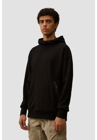 C.P. Company - C.P. COMPANY Czarna męska bluza z kapturem Sweat Hooded, Rozmiar M. Okazja: na co dzień. Typ kołnierza: kaptur. Kolor: czarny. Materiał: bawełna. Wzór: bez wzorów. Styl: casual #1