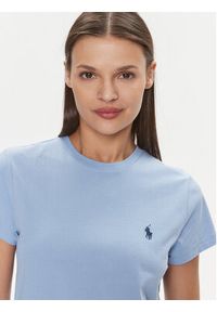 Polo Ralph Lauren T-Shirt 211898698014 Błękitny Regular Fit. Typ kołnierza: polo. Kolor: niebieski. Materiał: bawełna #3