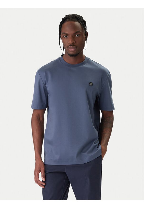 BOSS T-Shirt C-Taut 01 50555844 Niebieski Regular Fit. Kolor: niebieski. Materiał: bawełna