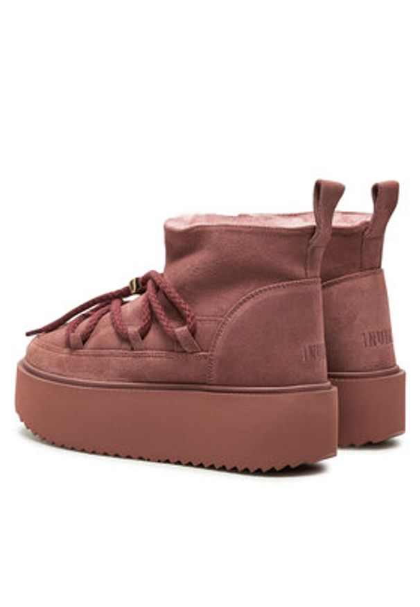 Inuikii Śniegowce Classic Low 75204-004 Różowy. Kolor: różowy. Materiał: skóra, zamsz