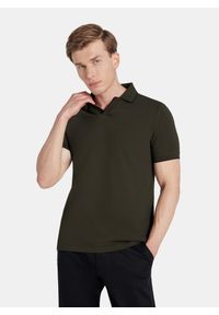 Pako Lorente - PAKO LORENTE - T-shirt polo zielony. Okazja: na co dzień. Typ kołnierza: polo. Kolor: niebieski, zielony. Materiał: bawełna. Sezon: jesień. Styl: casual #1