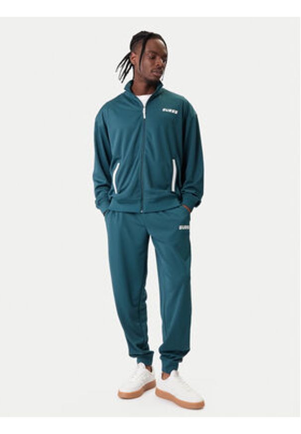 Guess Bluza Z6RQ06 KD482 Zielony Regular Fit. Kolor: zielony. Materiał: syntetyk