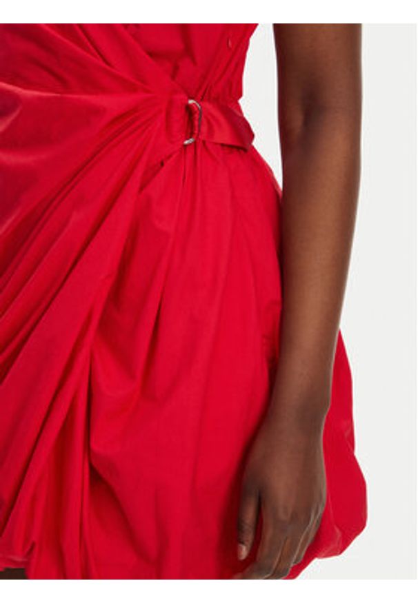 Pinko - PINKO Sukienka koktajlowa Elliot 105215 A2LD Czerwony Regular Fit. Kolor: czerwony. Materiał: bawełna. Styl: wizytowy