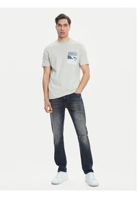 BOSS T-Shirt Te_Container 50546920 Beżowy Regular Fit. Kolor: beżowy. Materiał: bawełna #4