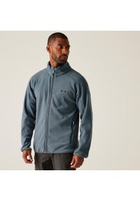 Regatta - Hadfield Męski polar do chodzenia z pełnym zamkiem błyskawicznym. Kolor: niebieski. Materiał: poliester. Sport: turystyka piesza #1