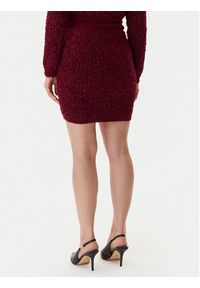 Guess Spódnica ołówkowa W5BD1X Z4090 Czerwony Slim Fit. Kolor: czerwony. Materiał: syntetyk #3