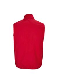 SOL'S - Ocieplacz Męski Falcon Softshell Zapinany Na Zamek Błyskawiczny. Kolor: czerwony. Materiał: softshell. Sport: turystyka piesza