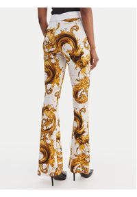 Versace Jeans Couture Legginsy 80HAC107 JS533 Biały Flare Fit. Kolor: biały. Materiał: wiskoza #2