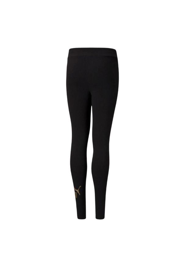 Puma - Legginsy Dziecięce Logo ESS+. Kolor: czarny. Styl: sportowy