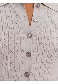 ROTATE Sweter 113785039 Szary Slim Fit. Kolor: szary. Materiał: wiskoza #2