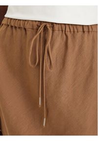 Marella Spódnica maxi Gamba 2613101094 Brązowy Regular Fit. Kolor: brązowy. Materiał: len #4