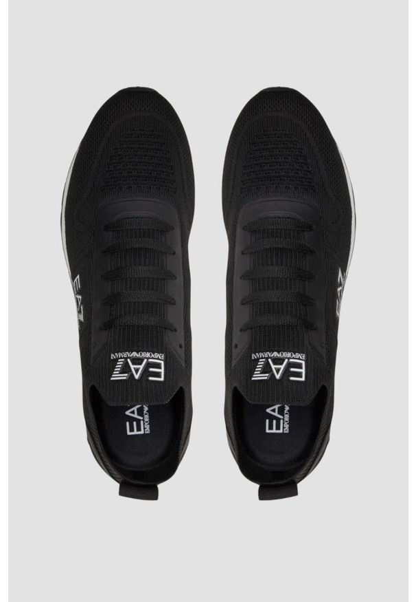 EA7 Emporio Armani - EA7 Czarne sneakersy. Kolor: niebieski