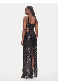 Just Cavalli Sukienka wieczorowa 78PAO951 Czarny Slim Fit. Kolor: czarny. Materiał: syntetyk. Styl: wizytowy #3