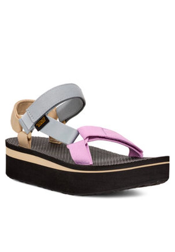 Teva Sandały Flatform Universal 1008844 Szary. Kolor: szary. Materiał: materiał