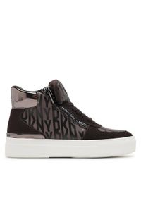 DKNY Sneakersy Cindell K2303992 Brązowy. Kolor: brązowy. Materiał: materiał